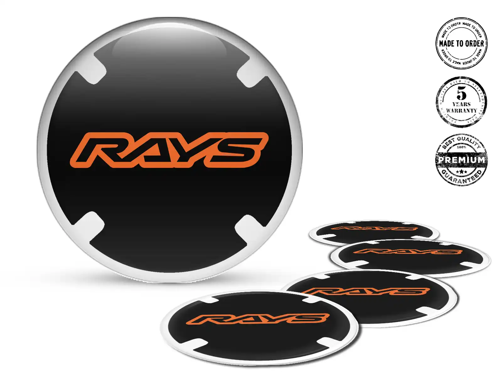 Rays Gewölbte Aufkleber Edition Individuelle Felgenaufkleber
